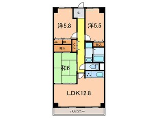 ヴィオレット宝塚の物件間取画像